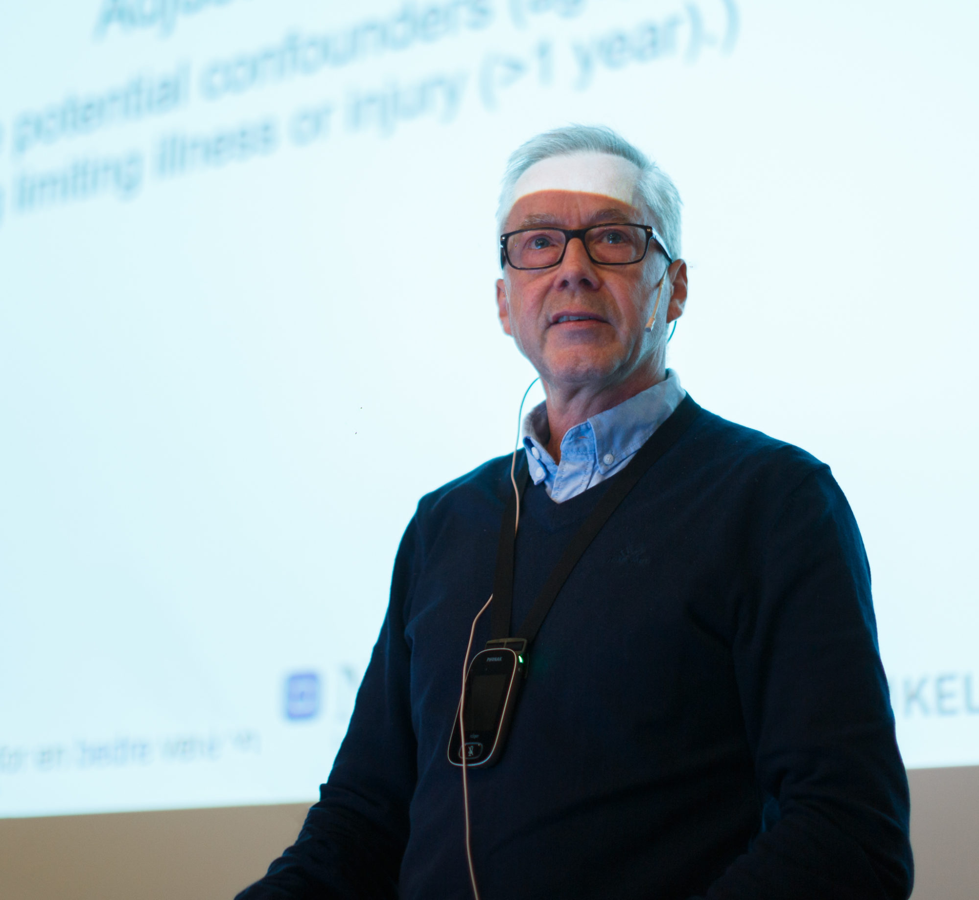 Steinar Krokstad, daglig leder HUNT forskningssenter, NTNU, professor og lege, fortalte om musikk i samfunnsmedisin og folkehelsearbeid. Foto: Thomas Jergel