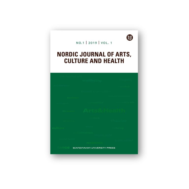 Faksimile av tidsskriftet Nordic Journal of Arts, Culture and Health.