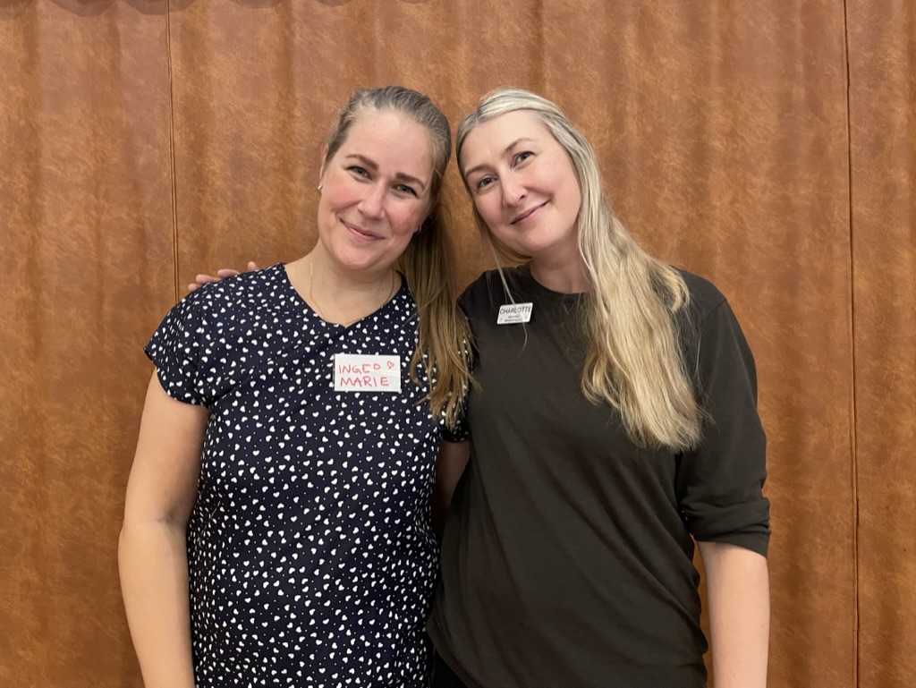 Inger Marie Sunde Johansen og Charlotte Stav smiler til kamera. Foto: Melhus kommune.