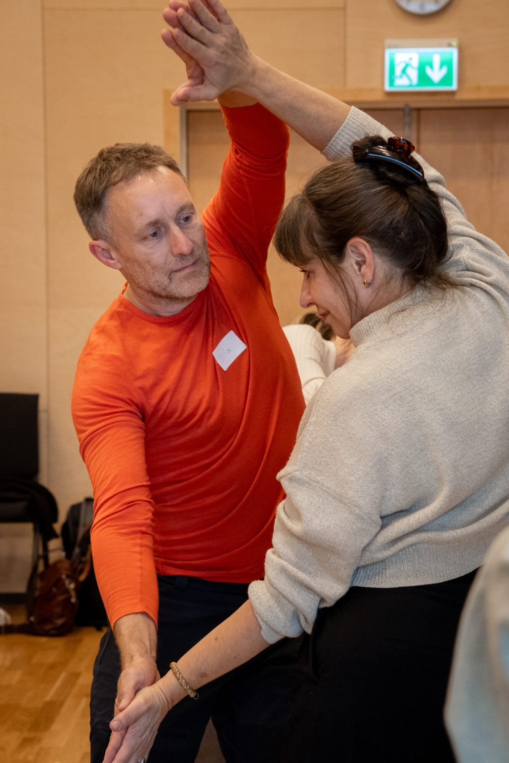 Stig-Ivan Nygård danser med Anna Nordanstedt. Foto.